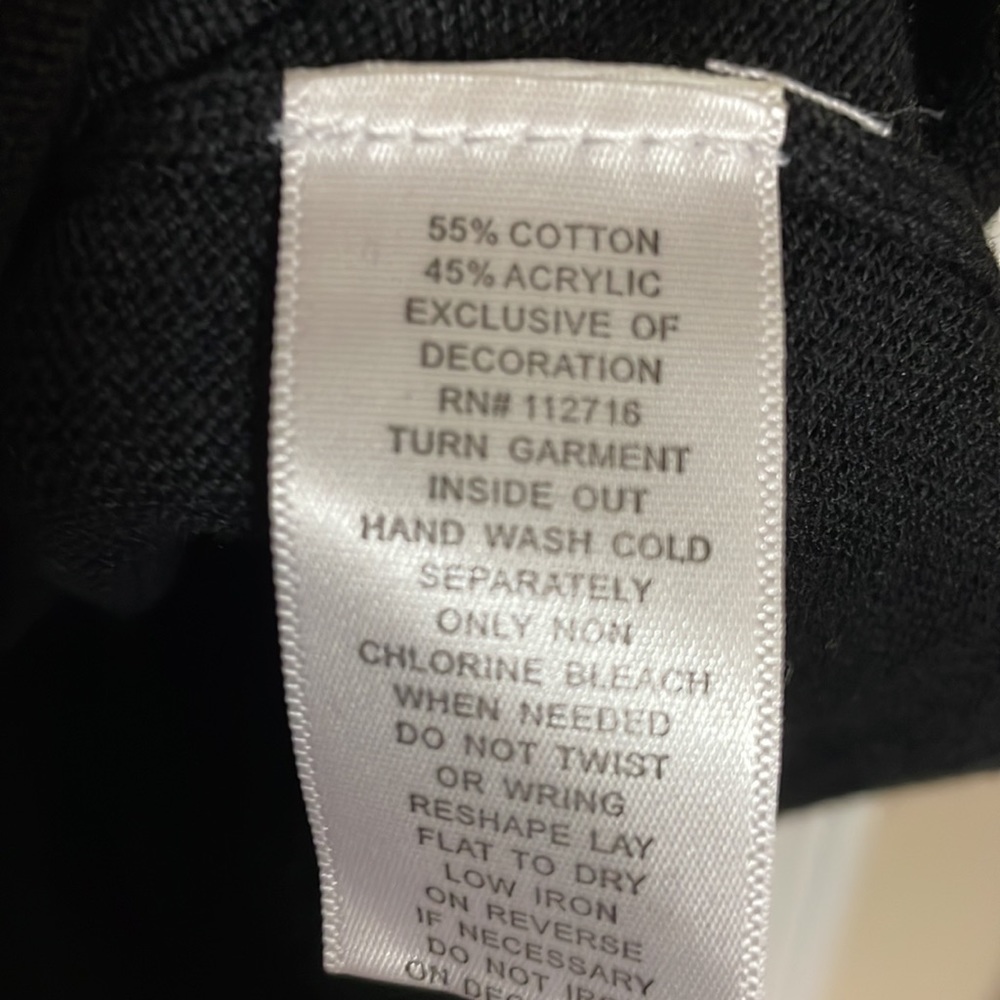 QUACKER Factory SET sequin cardigan and shell set. NWT L Black - Picture 6 of 11